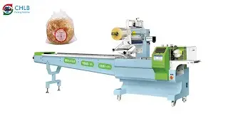 [CHLB-Pack] Bread Damper Loaf hamburger Donut croissant Cornbread bun flow packing machine CB-500S