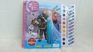 Disney Frozen II Deluxe Poster Paint & Color Book NEW COVER