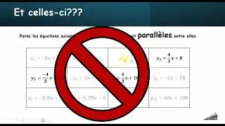 Droites parall&egrave;le ou perpendiculaire (la base)
