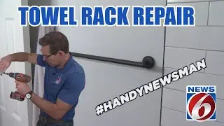 How to repair a loose towel rack in your bathroom