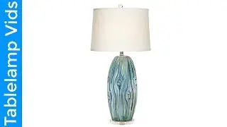 Possini Euro Eneya Blue Ceramic Table Lamp