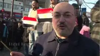 Egyptians in Jersey City celebrate departure of Egyptian President Hosni Mubarak