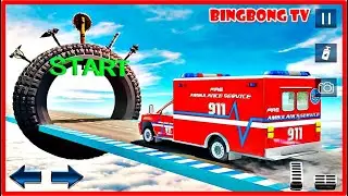 Ambulance Stunt Car Racing Games #2 - Impossible Tracks Games 3D | Android Gameplay - Cars Games
