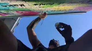 Beau Bradbury Paints Exterior Mural in Miami Shores, Florida