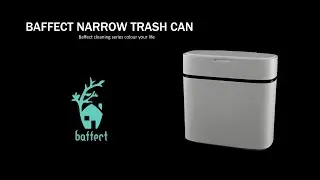 Baffect 4 Gallon Dog Proof Slim Trash Can with Press Type Lid