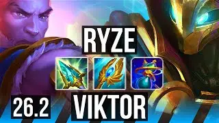 RYZE vs VIKTOR (MID) | Perfect KDA: 11/0/10 | KR Challenger | 26.2