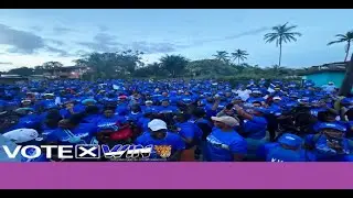 TEAM MOHAMED INVADES THE PNC STRONGHOLD   TOWN OF LINDEN IN A SEA OF BLUE ON A  SATURDAY AFTERNOON