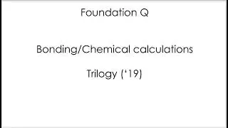 AQA GCSE trilogy Chemistry (foundation 1F) - 2019 - Q5