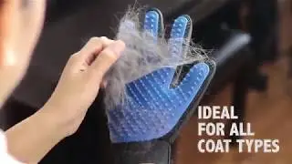 [Upgrade Version] Pet Grooming Glove - Gentle Deshedding Brush Glove - -