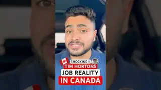 SHOCKING !! 🇨🇦 Tim Hortons Job Reality |Hardwork, No Growth! Part-Time Job for New Students Only