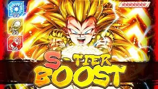 WOAH!! S-TIER BOOSTED GOTENKS DESTROYS BLU FSK?! | Dragon Ball Legends