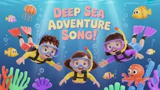 Journey to the Deep Sea&rsquo;s Bioluminescent Creatures | Deep Sea Adventure Song for Kids @123kidshub