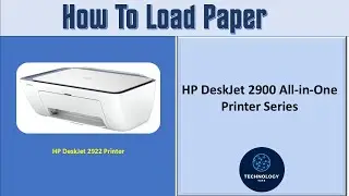 Как загрузить бумагу в многофункциональный принтер HP DeskJet 2900