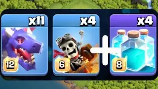 BEST TH18 Air Attack 🔥 Mass Max Dragons + Dragon Riders | Clash of Clans