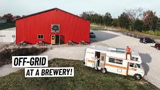 Our First OFF-GRID Experience in the RV! Staying Overnight At a Brewery 🍻