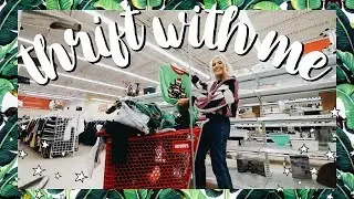 Come Thrift With Me | MY BEST THRIFT TRIP EVER | BIG Holiday Try On Thrift Store Haul