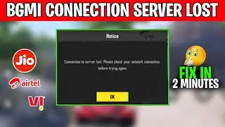 BGMI connection to server lost problem Fix | PUBG connect server problem new update solution BGMI