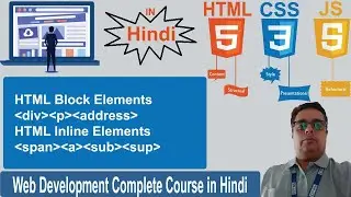 HTML Tutorial : Html Block and Inline Elements | Web Development Tutorial #11