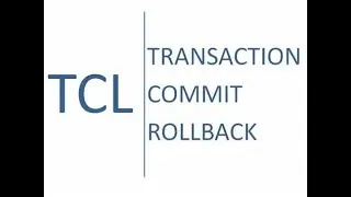 TRANSACTION CONTROL LANGUAGE (TCL) LECTURE 23 COMMIT AND ROLL BACK OPTION #sql #dataanalysis
