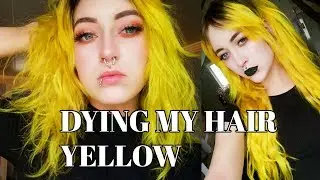 DYING MY HAIR YELLOW | VpFashion Extensions | Krispuuh