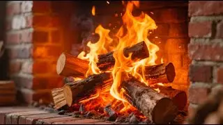 Relaxing Crackling Fireplace 4K ~ Holiday Yule Log Christmas Ambience (No Music)