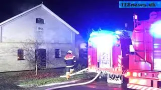 G&aring;rdbrand p&aring; Hemmesh&oslash;jvej ved Vemmelev