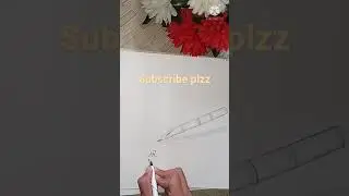 Draw a pen 🖋️/Qalam in YouTube shorts/Shiba Art and craft
