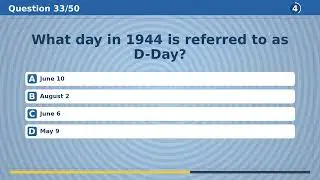 World History Challenge - 50 Questions! ⏳