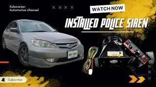Installed police siren in civic es 😀 | KALACARIAN | project series Episode 106.
