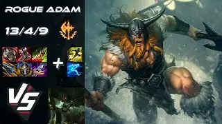 Rogue Adam TOP Olaf vs Warwick - EU Challenger Patch 25.22