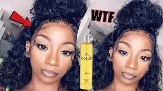 HOW I INSTALL MY WIG USING ONLY GOT2B GLUED HAIR SPRAY ft VIP BEAUTY HAIR Water Wave Wigs Under $100