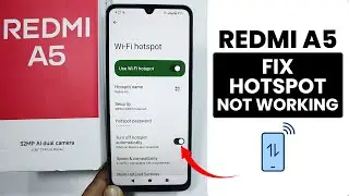 How to Fix Hotspot Not Working on Redmi A5 - Solve Hotspot Problem