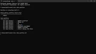 One Key CMD Command to find wifi password on PC network list
