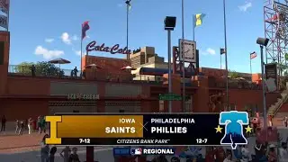 MLB the Show Iowa Saints AT Philadelphia Philliles Game 20 season 1