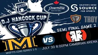 GSBHL DJ Hancock Cup Semi Final Game 2- Misfits vs. Rebels