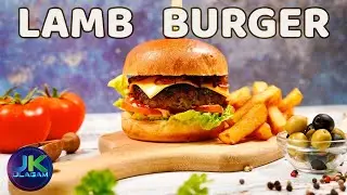 Lamb burger with hand cut chips | JK ulagam