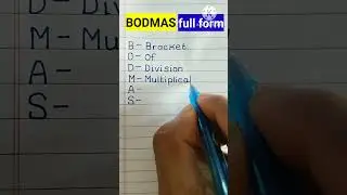 BODMAS Rule || BADMAS full form | bodmas | #shorts #brics #fullform #viral #trendingshorts #ytshorts