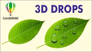 3D Water Drop Effect in Corel draw | How to Create Water Drop | Coreldraw tutorial #corel_draw