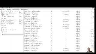 SESIÓN 8 PARTE 1: Programación lineal en Gams Studio con datos en Excel y reportes externos
