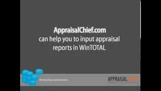 AppraisalChief - Data Entry Services for WinTOTAL a la mode