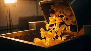 Discover how potato chips are made inside a modern factory 🏭🍟