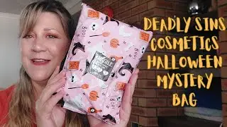 Aussie Indie Brand, Deadly Sins Cosmetics Halloween Mystery Bag Unboxing