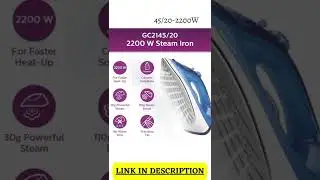 BEST STEAM IRON IN INDIA | Philips EasySpeed Plus Steam Iron #shorts #beststeamiron #Philips