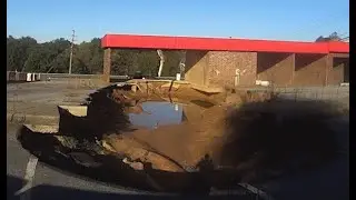Morganton Sinkhole Grows, A Fix Is Coming
