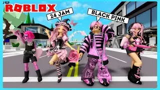 24 Jam Bang Boy Dan Caca Serba Black Pink Avatar Remaja Di Roblox Brookhaven ft @Shasyaalala
