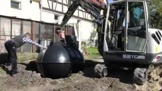 Einbau einer Zisterne zur Regenwassernutzung - zisterne24