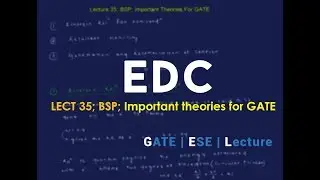 Lecture 35; BSP; Important theories for GATE