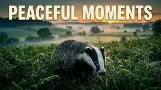 Badger of the Wild Countryside  Peaceful Wildlife Moments Captured by Debra Angel&rdquo;