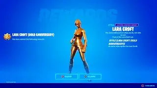 HOW TO UNLOCK GOLD LARA CROFT STYLE IN FORTNITE! (Secret Challenge)