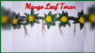 #craftypihu Dussehra Special Mango leaf toran // diwali decoration idea/ /eco friendly decor idea